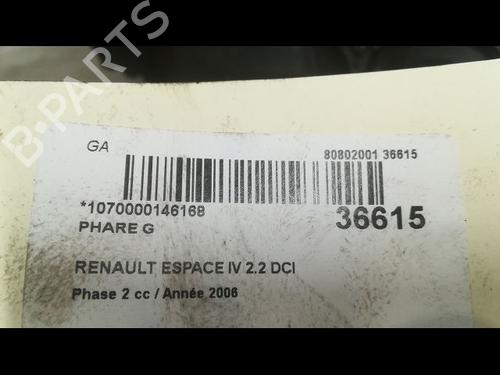 Used Left headlight RENAULT ESPACE IV (JK0/1_) 2.0 dCi (JK03, JK04, JK1C, JK1G, JK1J, JK1K) (173 hp) 23177738