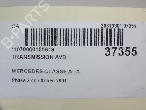 Used Right front driveshaft MERCEDES-BENZ A-CLASS (W168) A 170 CDI (168.009, 168.109) (95 hp) 24358754