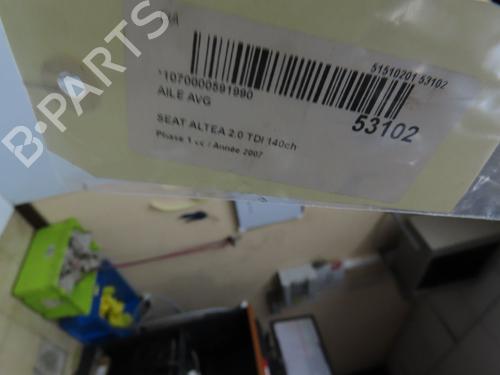 Used Right front fenders SEAT ALTEA (5P1) 2.0 TDI 16V (140 hp) 28309596