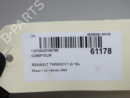 Instrument cluster RENAULT TWINGO II (CN0_) 1.2 16V (CN0K, CN0V, CN0A) | BP40273975C47 - Image 4