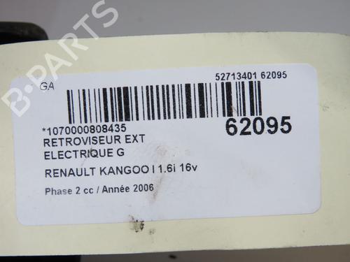 Used Left mirror Left mirror RENAULT KANGOO (KC0/1_) 1.6 16V (95 hp) 39938075 39938075