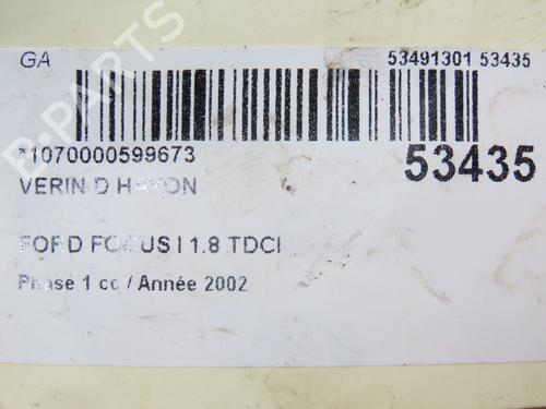 Gassdemper Bakluke FORD FOCUS I (DAW, DBW) 1.8 TDCi (115 hp) 28832297