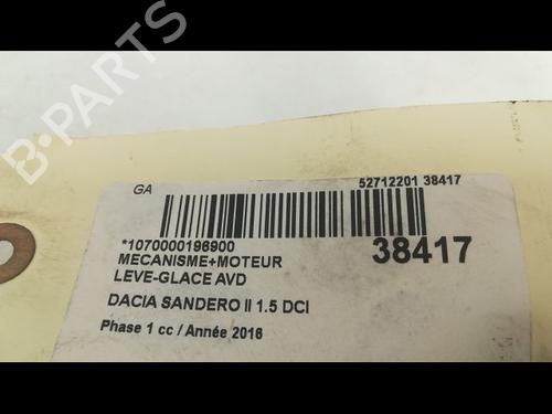 Used Front right window mechanism DACIA SANDERO II 1.5 dCi (90 hp) 9604863