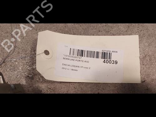 Used Front right lock DACIA LOGAN MCV (KS_) 1.6 16V Hi-Flex (105 hp) 9612195