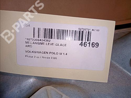 Rear right window mechanism VW POLO (9N_, 9A_) 1.4 TDI | BP12136422C25 