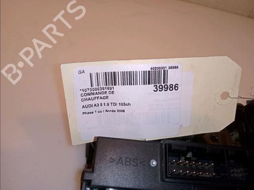 Climate control AUDI A3 (8P1) 1.9 TDI | BP12604647I5 