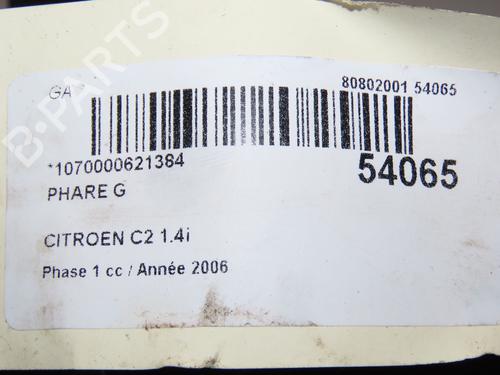 Left headlight CITROËN C2 (JM_) 1.4 | BP29196030C28 
