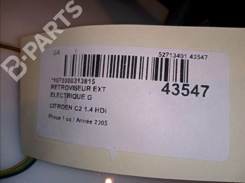 Left mirror CITROËN C2 (JM_) 1.4 HDi | BP11102623C26 