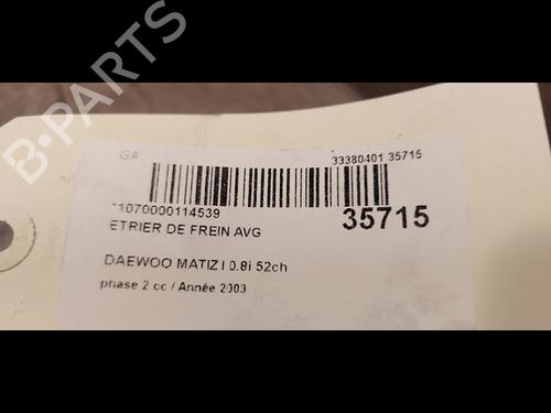 Used Left front brake caliper DAEWOO MATIZ (M100, M150) 0.8 (52 hp) 23174070