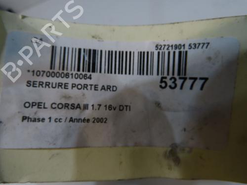 Used Rear right lock Rear right lock OPEL CORSA C (X01) 1.7 DTI (F08, F68) (75 hp) 33711715 33711715