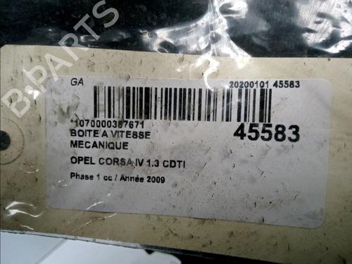 Gearbox OPEL CORSA D (S07) 1.3 CDTI (L08, L68) | BP16146387M3 