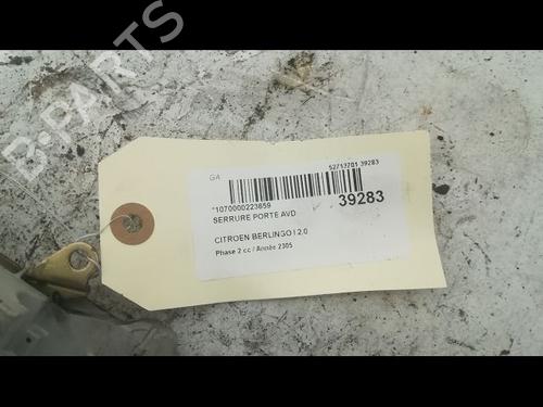 Used Front right lock CITROËN BERLINGO / BERLINGO FIRST MPV (MF_, GJK_, GFK_) 2.0 HDI 90 (MFRHY) (90 hp) 23176393