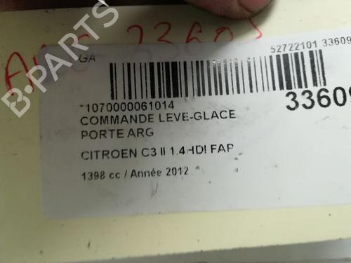 Used Left rear window switch CITROËN C3 II (SC_) 1.4 HDi 70 (SC8HZC, SC8HR0, SC8HP4) (68 hp) 9594996
