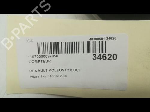 Used Instrument cluster RENAULT KOLEOS I (HY_) 2.0 dCi 4x4 (HY0K) (150 hp) 9597147