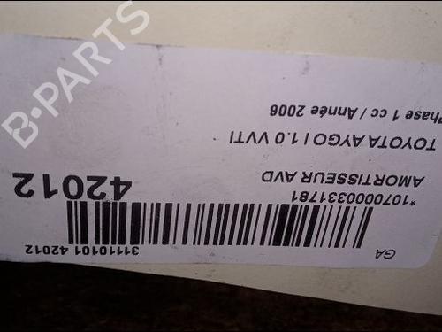 Used Right front shock absorber TOYOTA AYGO (_B1_) 1.0 (KGB10_, KGB10R) (68 hp) 9619254