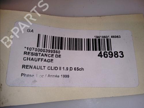 Heater resistor RENAULT CLIO II (BB_, CB_) 1.9 D (B/CB0E, BB0J) | BP11677511M108