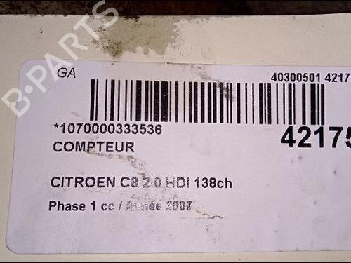 Quadrante CITROËN C8 (EA_, EB_) 2.0 HDi 135 (136 hp) 9619357