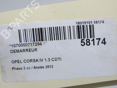Starter OPEL CORSA D (S07) 1.3 CDTI (L08, L68) | BP33249602M8 - Image 5