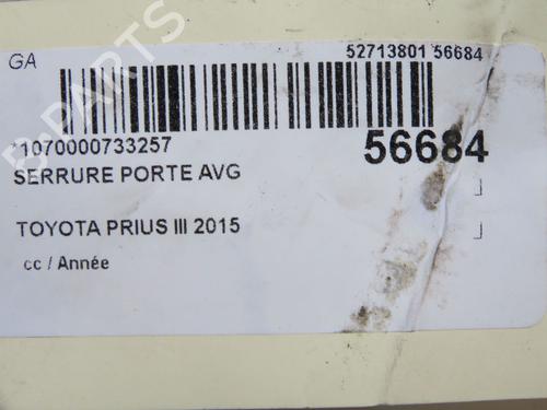 Used Front left lock Front left lock TOYOTA PRIUS PLUS (_W4_) 1.8 Hybrid (ZVW40W, ZVW41W) (136 hp) 36583047 36583047