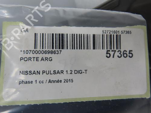 Dør venstre bagtil NISSAN PULSAR Hatchback (C13) 1.2 DIG-T (115 hp) 32377414