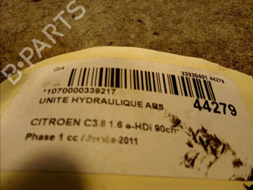 ABS pump CITROËN C3 II (SC_) 1.6 HDi | BP9821696M43