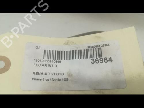 Used Right tailgate light RENAULT 21 Saloon (L48_) 2.1 D (L486) (65 hp) 23177835