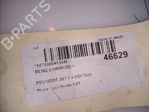 Steering column stalk PEUGEOT 207 (WA_, WC_) 1.4 HDi | BP11807065I23