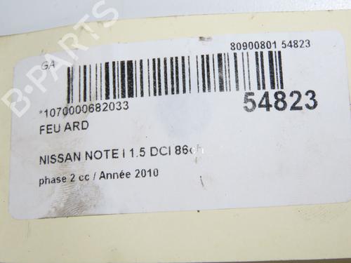 Right taillight NISSAN NOTE (E11, NE11) 1.5 dCi | BP31242606C35