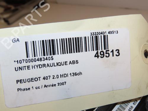 ABS pump PEUGEOT 407 (6D_) 2.0 HDi 135 (6DRHRH, 6DRHRE, 6DRHRG, 6DRHRJ) | BP16740817M43 