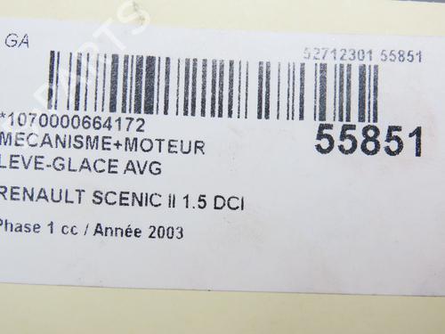 Rudehejsemekanisme ventre foran RENAULT SCÉNIC II (JM0/1_) 1.5 dCi (JM0F) (82 hp) 30164338
