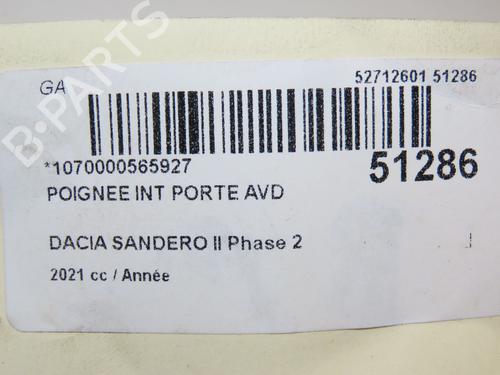 Front right interior door handle DACIA SANDERO III 1.0 TCe 90 | BP20340093I14