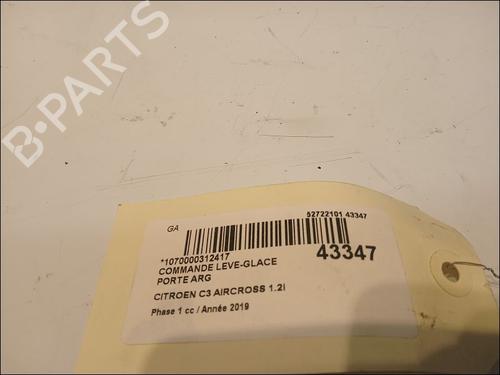 Used Left rear window switch CITROËN C3 AIRCROSS II (2R_, 2C_) 1.2 PureTech 110 (2RHNZB, 2RHNZW, 2RHNPX, 2RHNPJ) (110 hp) 11103558