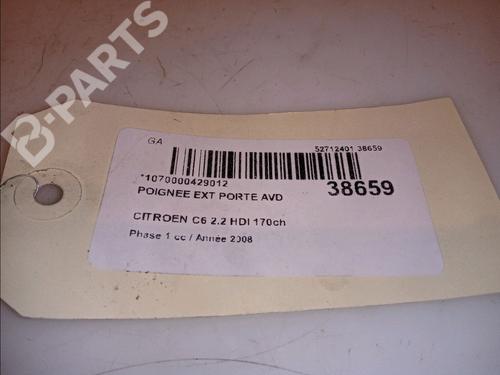 Front right exterior door handle CITROËN C6 (TD_) 2.2 HDi | BP12173823C129 