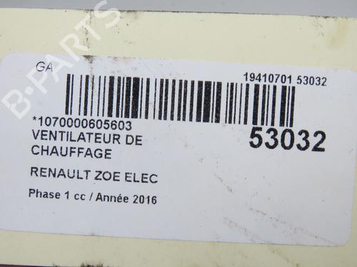 Heater blower motor RENAULT ZOE (BFM_) Electric (BFME) | BP40110633M62 - Image 6