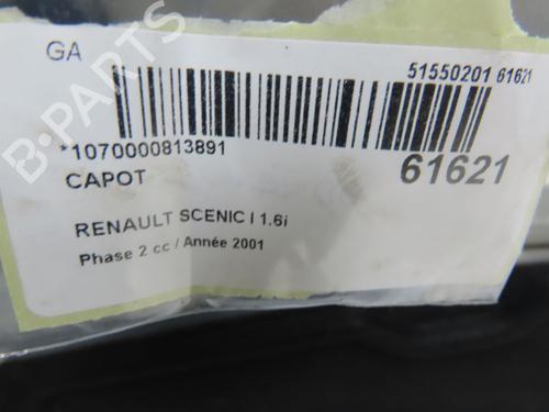 Used Hood Hood RENAULT SCÉNIC I MPV (JA0/1_, FA0_) 1.6 (JA00, JA16, JA15, JA19, JA1V, JA2B, JA2C, JA0B,... (107 hp) 40437910 40437910