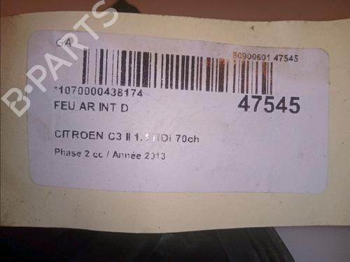 Right tailgate light CITROËN C3 II (SC_) 1.4 HDi 70 (SC8HZC, SC8HR0, SC8HP4) | BP14952086C80 