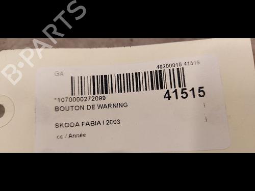 Used Warning switch SKODA FABIA I (6Y2) 1.4 (68 hp) 9612752