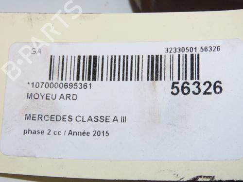 Used Right rear steering knuckle MERCEDES-BENZ A-CLASS (W176) A 160 CDI / d (176.011) (90 hp) 31242490