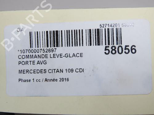 Venstre fortil elrude kontakt Venstre fortil elrude kontakt MERCEDES-BENZ CITAN Box Body/MPV (W415) 109 CDI (415.601, 415.603, 415.605) (90 hp) 37624671 37624671