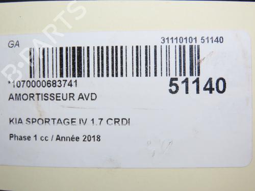 Right front shock absorber KIA SPORTAGE IV (QL, QLE) 1.7 CRDi | BP30447513M17 