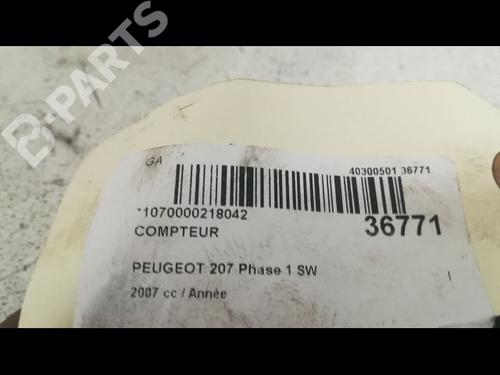 Instrument cluster PEUGEOT 207 SW (WK_) 1.6 16V | BP9606212C47 