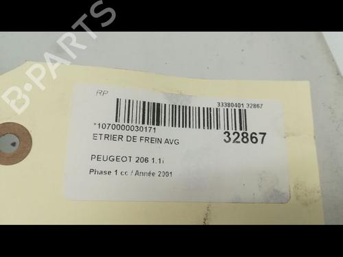 Used Left front brake caliper PEUGEOT 206 Hatchback (2A/C) 1.1 i (60 hp) 14877971