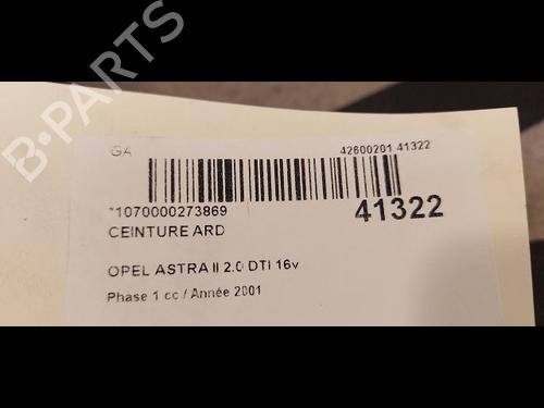 rear-right-belt-tensioner-opel-astra-g-hatchback-t98-20-dti-16v-f08-f48-90560646-1998-1999-2000-2001-2002-2003-2004-2005-2006-2007-2008-2009-9613117 main image