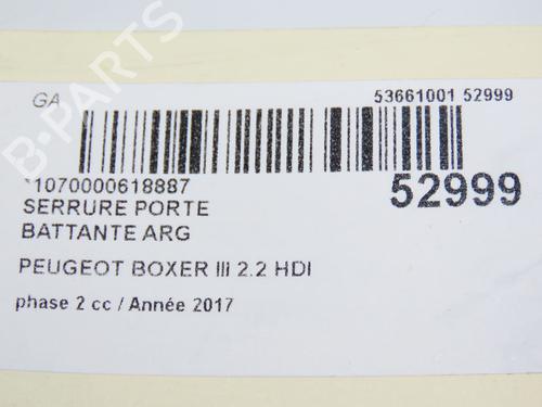 Used Tailgate lock PEUGEOT BOXER Van 2.0 BlueHDi 130 (130 hp) 28802211