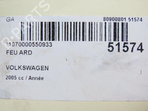 Used Right taillight VW TRANSPORTER T5 Bus (7HB, 7HJ, 7EB, 7EJ) 1.9 TDI (105 hp) 28832646