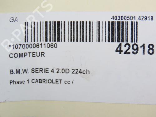 Used Instrument cluster Instrument cluster BMW 4 Convertible (F33, F83) 425 d (224 hp) 36494545 36494545