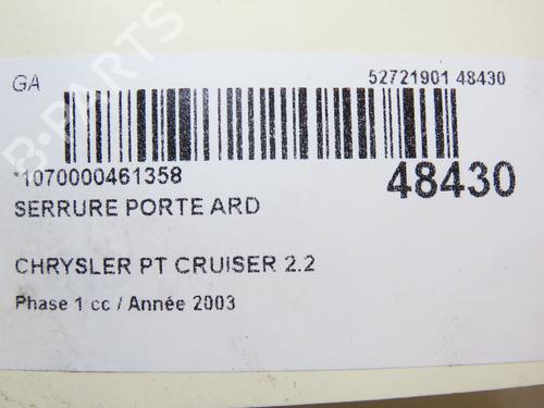 Rear right lock CHRYSLER PT CRUISER (PT_) 2.2 CRD | BP22692718C99 