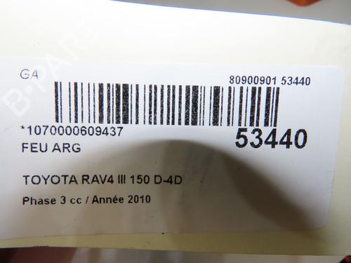 left-taillight-toyota-rav-4-iii-_a3_-2005-2006-2007-2008-2009-2010-2011-2012-2013-2014-36367743 main image