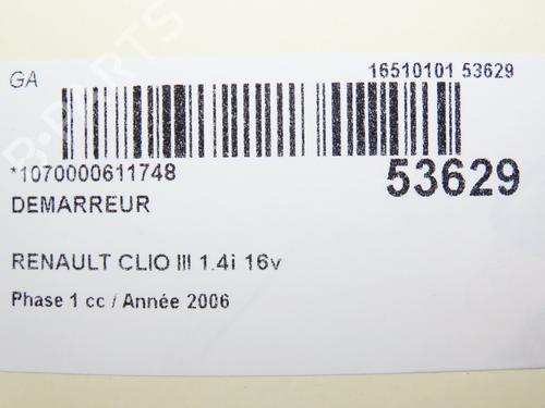 Starter RENAULT CLIO III (BR0/1, CR0/1) 1.4 16V | BP28829028M8
