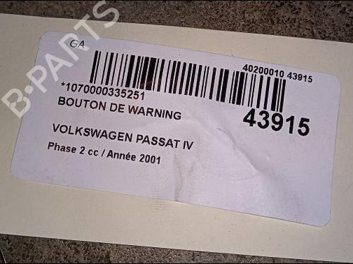 Used Warning switch VW PASSAT B5.5 (3B3) 1.9 TDI (130 hp) 9619431